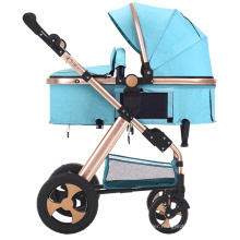 Luxury High Landscape Safe Baby Stroller 3 in 1 Aluminum Alloy Frame Stroller Baby Pram
